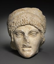 Head of a Young Woman, 25-1 BC. Italy, Roman, Roman Period, Archaizing, late 1st Century BC.
