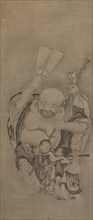 Hotei with Daoist Immortals: Hotei, c. 1575-1600. Kyuseki Tomonobu (Japanese, 1653–1721). Triptych