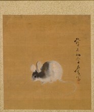 Leaf from Album of Seasonal Themes: Crescent Moon, 1847. Shibata Zeshin (Japanese, 1807-1891).