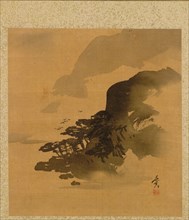 Leaf from Album of Seasonal Themes: Quail in Grass, 1847. Shibata Zeshin (Japanese, 1807-1891).