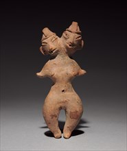 Two-headed Female Figurine, c. 1200-900 BC. Central Mexico, Tlatilco. Earthenware with pigment;
