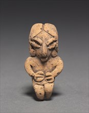 Figurine, 400-100 BC. Mexico, Guanajuato, Chupícuaro. Pottery with traces of white and red pigment;