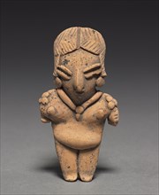 Female Figurine, 400-100 BC. Mexico, Guanajuato, Chupícuaro. Pottery with traces of white and red