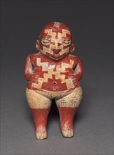Pregnant Woman, c. 400-100 BC. Mexico, Guanajuato, Chupicuaro. Earthenware with colored slips;