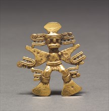 Figurine Pendant, c. 700-1550. Southern Costa Rica, (Diquís Region), Diquís Style, c. 700-1550.