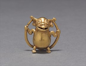 Monkey Bell Pendant, c. 700-1550. Western Panama, Veraguas-Gran Chiriquí Style, c. 700-1550. Cast