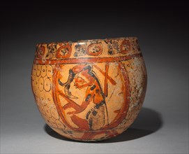 Bowl, 600-900. Mexico or Guatemala, Maya, Late Classic. Pottery with burnished, colored slips;