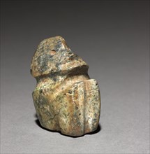 Seated Figure, 100 BC - 300. Mexico, Guerrero, Mezcala. Serpentine; overall: 7.5 x 4.4 x 5.5 cm (2