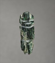Miniature Figure, 100 BC - 300. Mexico, Guerrero, Mezcala. Serpentine; overall: 2.9 x 0.9 cm (1 1/8