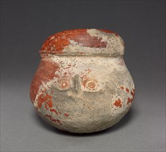 Head Effigy Bowl, 100 BC - 300. Mexico, Region of Tilantongo, District of Tlaxiaco, Nayarit style.