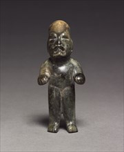 Standing Figure, c. 900-400 BC. Mexico, Olmec, 1200-300 BC. Serpentine; overall: 10.6 x 4.5 x 2.5