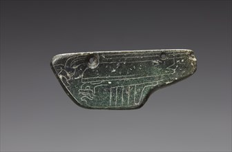 Mask Attachment(?), 900-300 BC. Mexico, Olmec, 1200-300 BC. Serpentine; overall: 2.5 x 5.5 cm (1 x