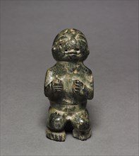 Crouching Figure, 900-300 BC. Mexico, Guerrero, Olmec, 1200-300 BC. Serpentine; overall: 11.6 x 5.3