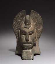 Head Palma, 600-1000. Mexico, Veracruz. Gray volcanic stone; overall: 23.8 x 16 x 14.3 cm (9 3/8 x
