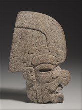 Ballgame Thin Stone Head (Hacha), 600-900. Mexico, Gulf Coast, Classic Veracruz style (600-1100).