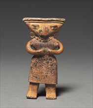 Female Figurine, 100 BC-AD 300. Mexico, Michoacán. Earthenware with pigment; overall: 12.6 x 6.8 x