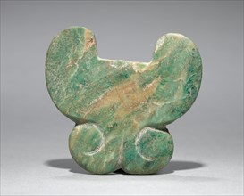 Butterfly Nose Ornament, 150-200. Central Mexico, Teotihuacán, Classic Period. Jadeite-albitite?;