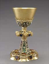 Chalice and Paten, c. 1450-1480. Hungary, Budapest?, 15th century. Gilt silver and filigree enamel;