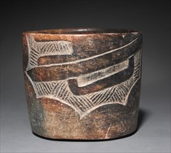 Carved Bowl, 1200-900 BC. Mexico, Central Highlands, Olmec, 1200-300 BC. Earthenware; diameter: 13