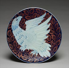Dish, c. 1900. William Frend De Morgan (British, 1839-1917), Charles Passenger (British). Ceramic;