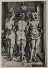 The Four Witches (Four Naked Women), 1497. Albrecht Dürer (German, 1471-1528). Engraving; sheet: 19
