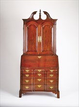 Desk and Bookcase , c. 1780. America, Massachusetts, Boston or vicinity, 18th century. Mahogany and