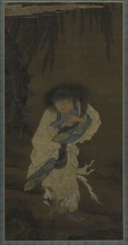 Poet and Recluse Hanshan, 1400s. China, Ming dynasty (1368-1644). Hanging scroll, ink and color on