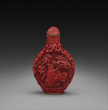 Snuff Bottle with Flowers, 1736-1795. China, Qing dynasty (1644-1912), Qianlong mark and reign
