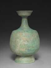 Wide-Mouthed Bottle, 1100s. Korea, Goryeo period (918-1392). Bronze; diameter of mouth: 8.6 cm (3