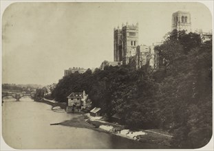 Durham Cathedral, 1858. Unidentified Photographer. Salted paper print, coated, from wet collodion