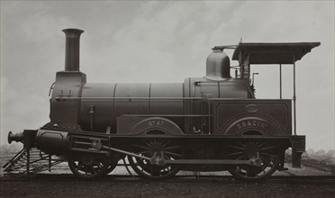 Locomotive, c. 1880s. John (British) Stuart (British, 1831-1907). Albumen print from wet collodion