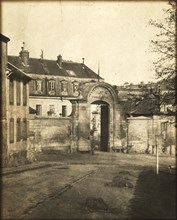 Doorway to Sèvres Factory, c. 1852. Louis-Rémy Robert (French, 1811-1882). Waxed paper negative;