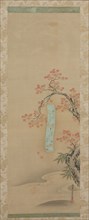 Autumn in Takao, late 1600s. Yukinobu Kiyohara (Japanese, 1643-1682). Hanging scroll; ink and color