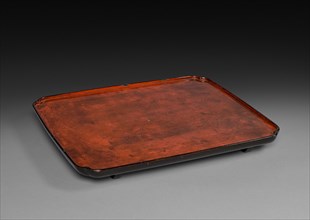 Serving Tray: Negoro Ware, 1300s. Japan, Kamakura Period (1185-1333). Lacquered wood with inlaid