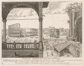 Il Colosseo e l'Arco di Costantino from "Prospectus Locurum Urbis Romae Insign[ium]