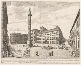 Piazza Colonna from "Prospectus Locurum Urbis Romae Insign[ium]