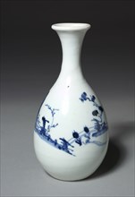 Sake Bottle: Arita Ware, Ko Imari Type, mid 17th century. Japan, Edo Period (1615-1868). Porcelain