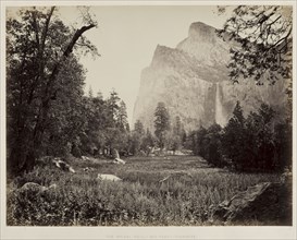 Bridal Veil, Yosemite, c. 1865-1866. Carleton E. Watkins (American, 1829-1916). Albumen print from