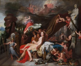 Hermes Ordering Calypso to Release Odysseus, c. 1670. Gerard de Lairesse (Flemish, 1641-1711). Oil