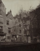 Old London: St. Bartholomews: The Churchyard Looking towards Cloth Fair, 1877. Alfred H. Bool
