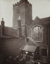 Old London: St. Bartholomews: The Green Churchyard on the Site of the Old South Transept, 1877.