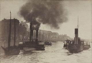 Untitled (Harbor Scene), c. 1880. Frank Meadow Sutcliffe (British, 1853-1941). Albumen print from