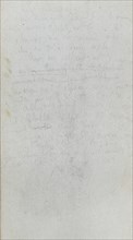 Sketchbook, page 89: Notes. Ernest Meissonier (French, 1815-1891). Graphite