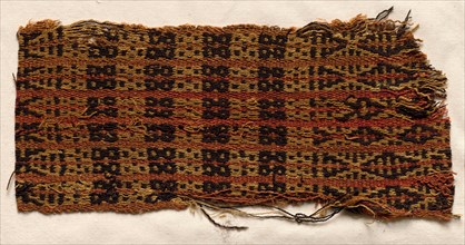 Textile fragment, c. 900 A.D.. Pre-Columbian, 10th century. Camelid fiber; overall: 25.5 x 11.5 cm
