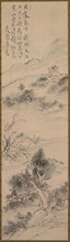 Illustration of Zhang Qi's Poem on the Cold Mountain Temple, 18th century. Ike Taiga (Japanese,