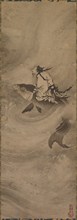 Immortal Riding on a Carp, c. 1600. Japan, Edo period (1615-1868). Hanging scroll; ink on paper;