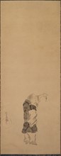 Kenshu, Monk with Shrimp, c. 1600-1640. Tawaraya Sotatsu (Japanese, died c. 1640). Hanging scroll;
