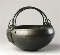 Ritual Cauldron, c. 1000-900 BC. Hungary, Bronze Age, c. 2500-800 BC. Bronze, hammered, cast and