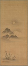 Autumn Landscape, 17th century. Yukinobu Kiyohara (Japanese, 1643-1682). Hanging scroll; ink and