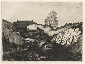 L'Estaque, 1878. André Paul Borel (French, 1828-1912). Etching; sheet: 36.3 x 52.3 cm (14 5/16 x 20